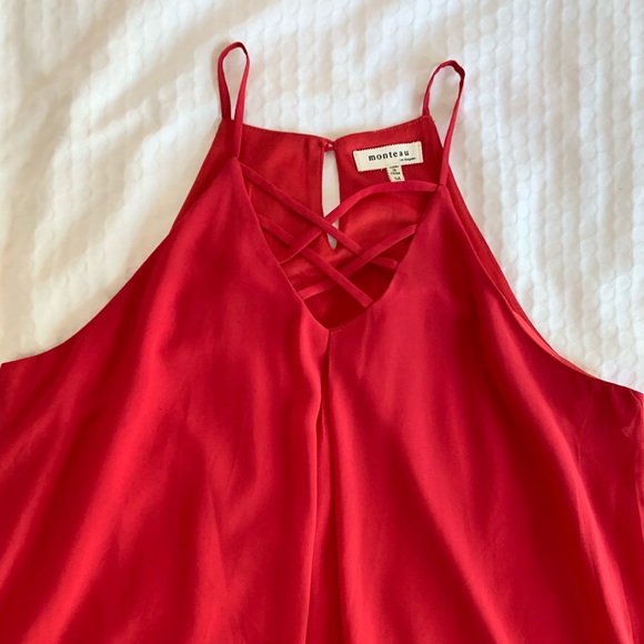 Monteau, medium, red dress - Picture 3 of 6